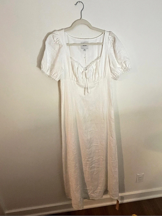 Reformation Dresses & Skirts - Reformation  Linen Dress White Maxi Dress Size Medium
